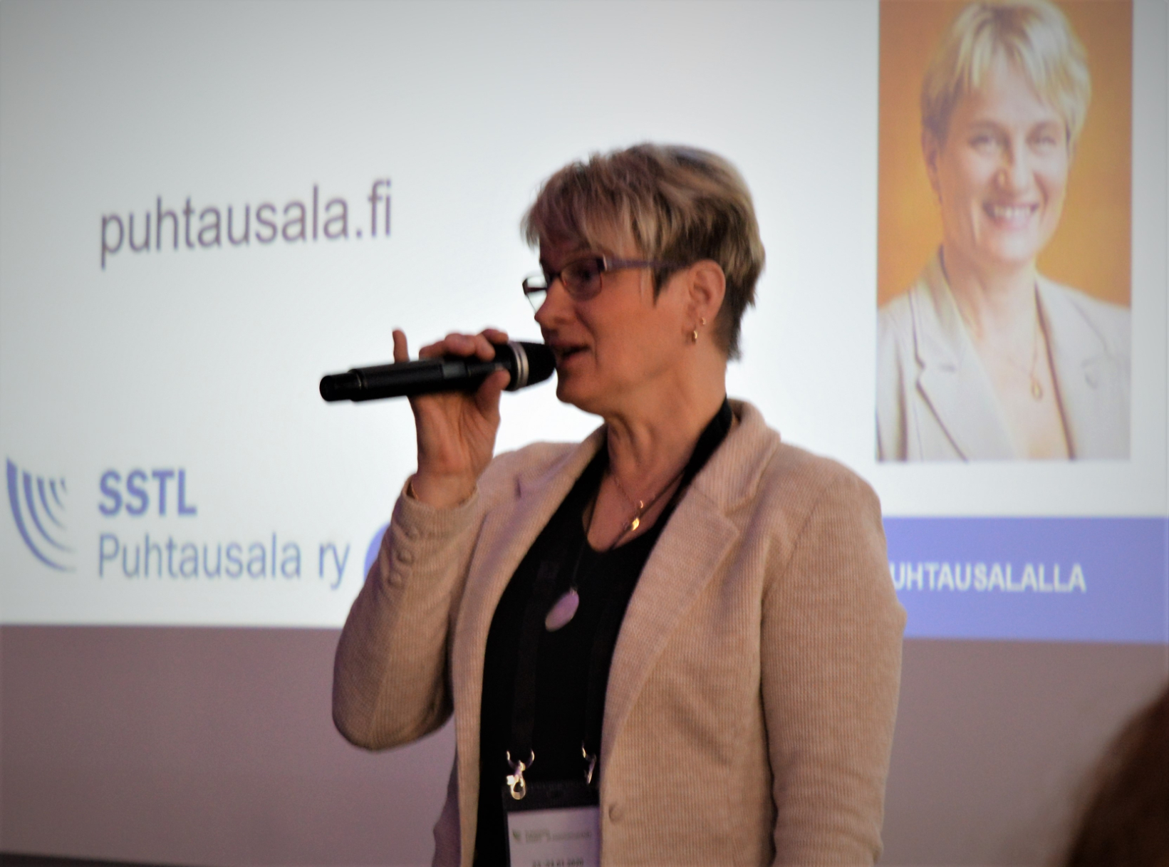 SSTL Puhtausala ryn puheenjohtaja Marja Mäkkeli syksyn liittokokouksessa: Puhtausalan merkitys tullut näkyväksi