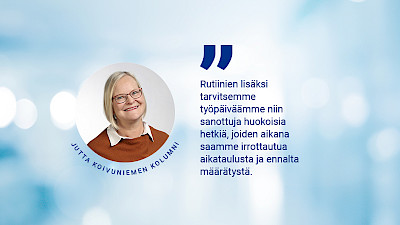 Millaisia rutiineja vaalit?